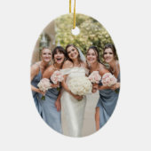 Weddenschap Gwn Bridesmaid Gerber Daisy Kies kleur Keramisch Ornament (Achterkant)