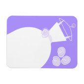 Weddenschap Gwn Paarse flexibele magneet (Horizontaal)