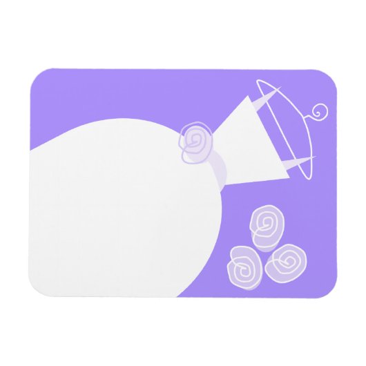 Weddenschap Gwn Paarse flexibele magneet (Horizontaal)