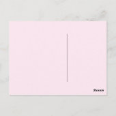 Weddenschap Gwn Pink briefkaart zwarte pastel (Achterkant)