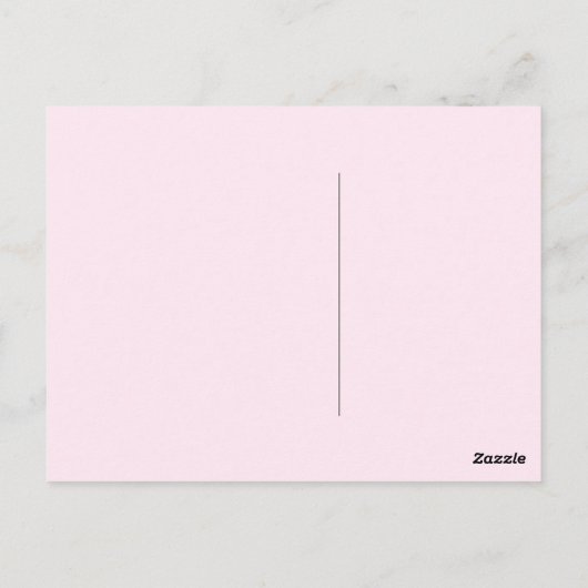 Weddenschap Gwn Pink briefkaart zwarte pastel (Achterkant)