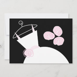 Weddenschap Gwn Pink brudal douche uitnodiging zwa