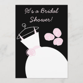 Weddenschap Gwn Pink brudal douche uitnodiging zwa