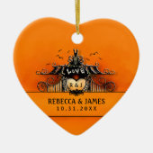 Weddenschap - Halloween Love Keramisch Ornament (Voorkant)