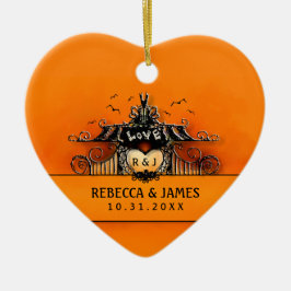 Weddenschap - Halloween Love Keramisch Ornament