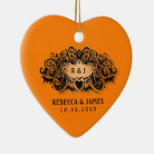 Weddenschap - Halloween Love Keramisch Ornament (Rechts)