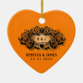 Weddenschap - Halloween Love Keramisch Ornament (Voorkant)