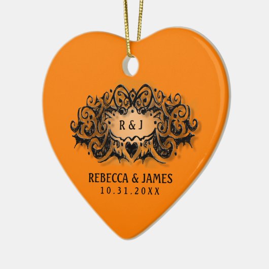 Weddenschap - Halloween Love Keramisch Ornament (Links)