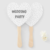 Weddenschap Hand Fans Handwaaier (Voorkant en achterkant)