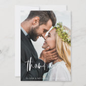 Weddenschap Handgeschreven Bedankt 2 Foto's (Voorkant)