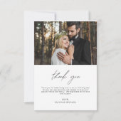 Weddenschap Handgeschreven Bedankt 2 Foto's (Achterkant)