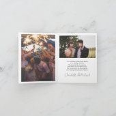 Weddenschap Handgeschreven Bedankt 3 Foto's (Binnen)