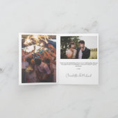 Weddenschap Handgeschreven Bedankt 3 Foto's (Binnen)