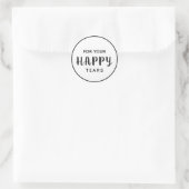 Weddenschap Happy Tears | Weefselvak Ronde Sticker (Tas)