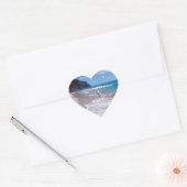 Weddenschap Hart Beach Weddenschap Schilderachtig Sticker (Envelop)