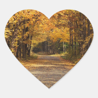 Weddenschap Hart Fall Wedding Autumn Wedding Seals Hart Sticker