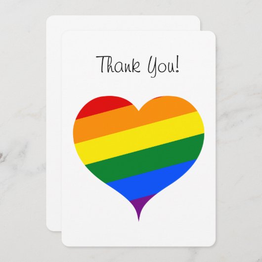 Weddenschap Hartelijk dank Bedankkaart (Voorkant / Achterkant)