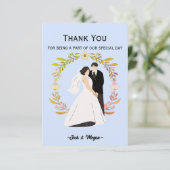 Weddenschap Hartelijk dank Bedankkaart (Staand voorkant)