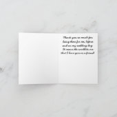 Weddenschap Hartelijk dank Bedankkaart (Binnen)