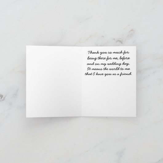 Weddenschap Hartelijk dank Bedankkaart (Binnen)