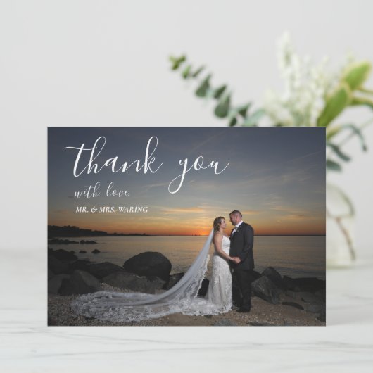 Weddenschap Hartelijk dank Bedankkaart (Staand voorkant)