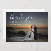 Weddenschap Hartelijk dank Bedankkaart (Voorkant / Achterkant)