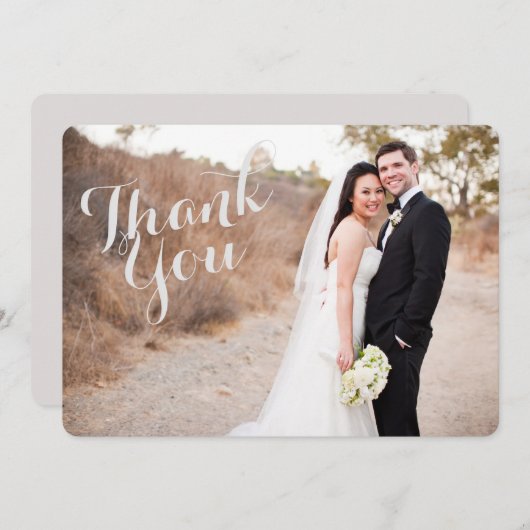 Weddenschap Hartelijk dank Bedankkaart (Voorkant / Achterkant)