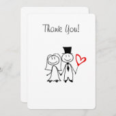 Weddenschap Hartelijk dank Bedankkaart (Voorkant / Achterkant)