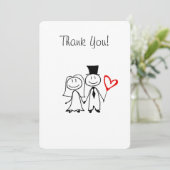 Weddenschap Hartelijk dank Bedankkaart (Staand voorkant)