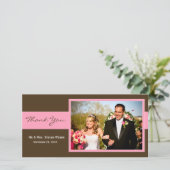 Weddenschap Hartelijk dank Bedankkaart (Staand voorkant)