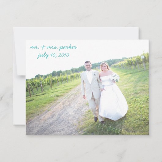 Weddenschap Hartelijk dank Bedankkaart (Voorkant)