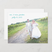 Weddenschap Hartelijk dank Bedankkaart (Voorkant / Achterkant)