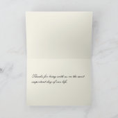 Weddenschap Hartelijk dank Bedankkaart (Binnen)