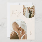 Weddenschap Hartelijk dank | Boho Arch Foto bedank Kaart (Voorkant)