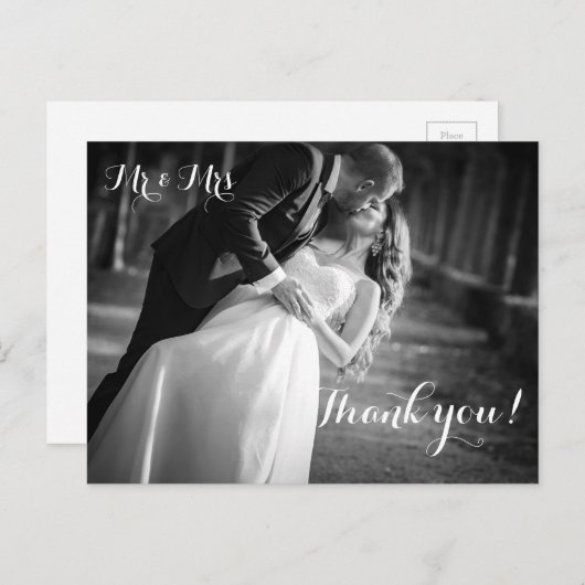 Weddenschap Hartelijk dank Briefkaart (Voorkant / Achterkant)