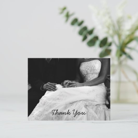 Weddenschap Hartelijk dank Briefkaart (Staand voorkant)