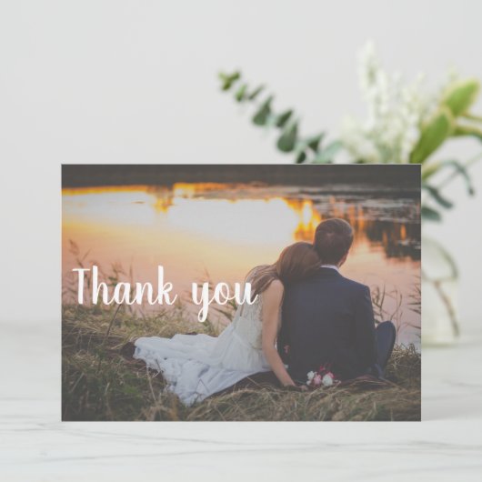 Weddenschap Hartelijk dank Briefkaart - Paar voor  (Staand voorkant)
