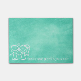 Weddenschap Hartelijk dank Chalkboard Mint Aquamar Post-it® Notes