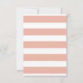 Weddenschap Hartelijk dank Coral en Witte Streep Kaart (Achterkant)