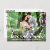 Weddenschap Hartelijk dank en foto's van Bedankt Briefkaart (Voorkant / Achterkant)