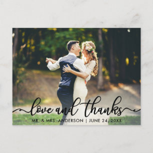 Weddenschap Hartelijk dank en foto's van Bedankt Briefkaart
