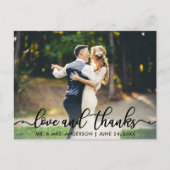Weddenschap Hartelijk dank en foto's van Bedankt Briefkaart (Voorkant)