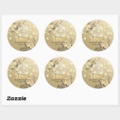 Weddenschap Hartelijk dank Floral Mason Jar String Ronde Sticker (Vel)