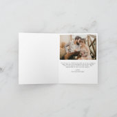 Weddenschap Hartelijk dank Foto minimalist Romanti Bedankkaart (Binnen)