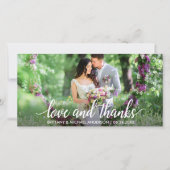 Weddenschap Hartelijk dank, foto van Bedankt W (Voorkant)