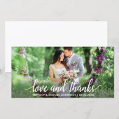 Weddenschap Hartelijk dank, foto van Bedankt W (Voorkant / Achterkant)