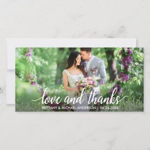 Weddenschap Hartelijk dank, foto van Bedankt W