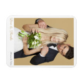 Weddenschap Hartelijk dank, Foto's & Namen Magneet (Horizontaal)