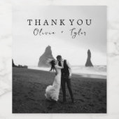 Weddenschap Hartelijk dank Gift Favor Persoonlijke Wijn Etiket (Enkel label)