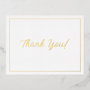 Weddenschap Hartelijk dank, Gold, bericht Folie Feestdagen Briefkaart